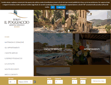 Tablet Screenshot of borgoilpoggiaccio.it
